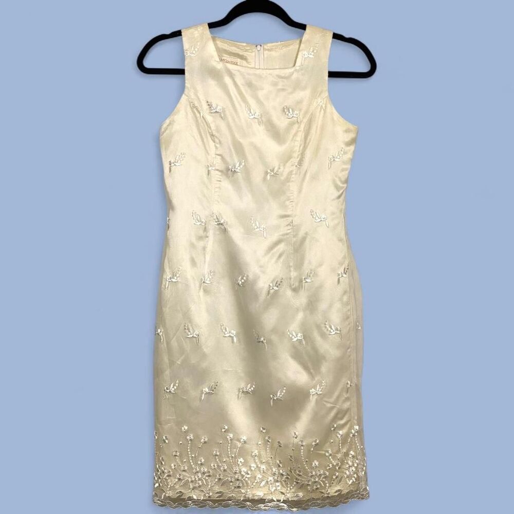 Jessica-Mcclintock Girls Cream and Gold Formal-dresses-sz 14 girls